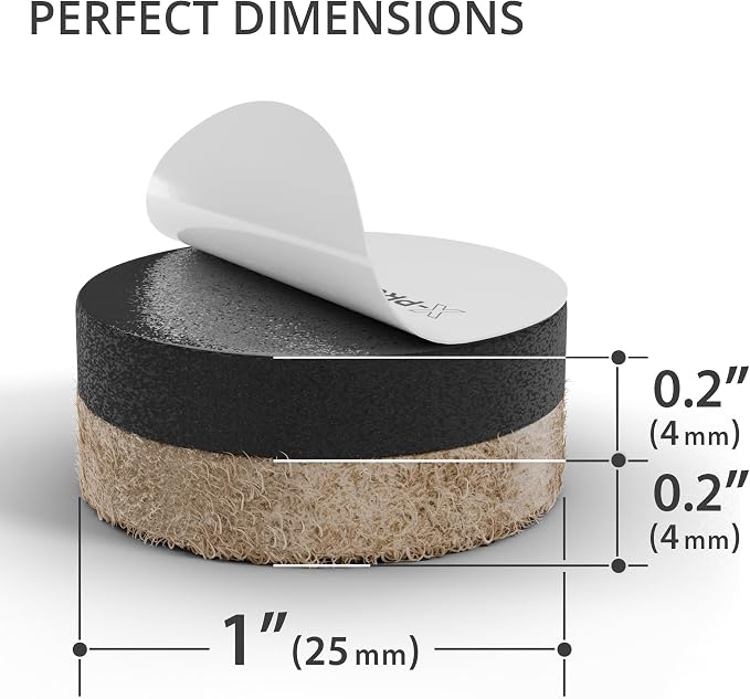 X-Protector Felt Furniture Sliders - Image 2