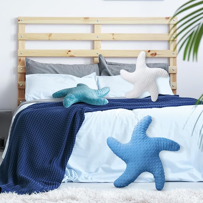 Fumete Starfish Pillow Beach Starfish Shaped Throw Pillows 20'' Stuffed Animal - Image 5
