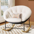 Kidirect Wide Rocking Chair Nursery, Comfy Saucer Nursery Rocking Chairs by Kidirect