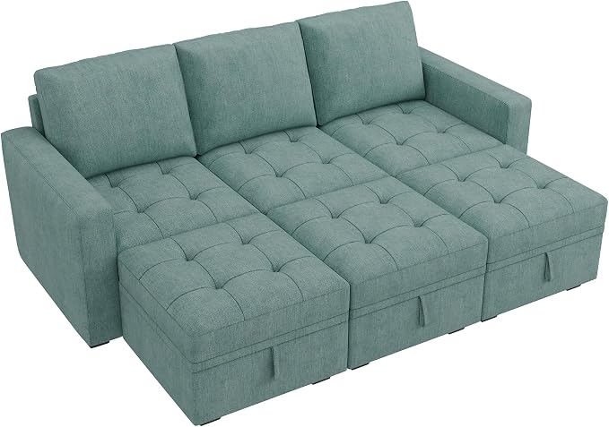 HONBAY Modular Sectional Couch Sleeper Sofa Bed - Image 6