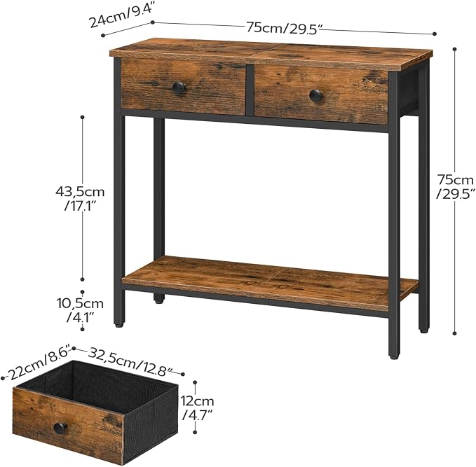 HOOBRO 29.5" Narrow Console Table - Image 3