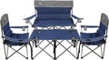 Camping Chair Set of 3, Outdoor Folding Camping Chairs by CAMPHILL