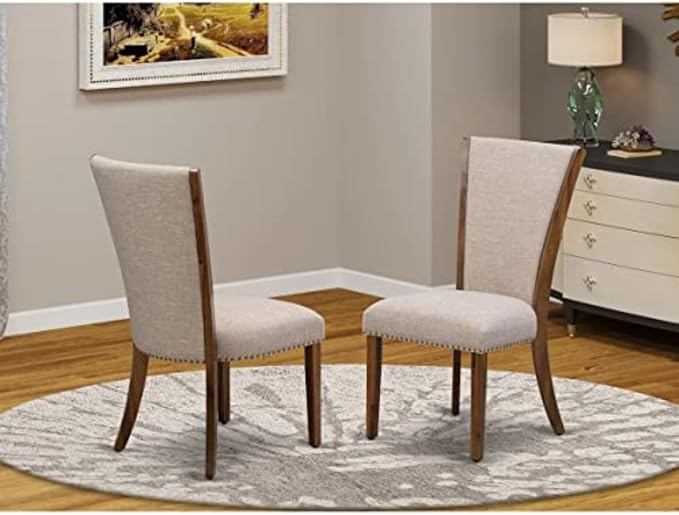 East West Furniture VEP8T04 Verona Parsons Dining Chairs - Image 2