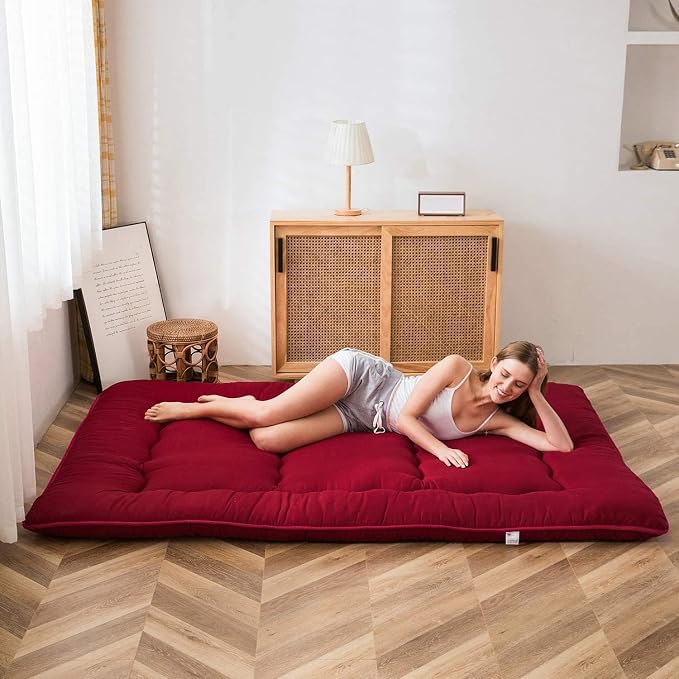 MAXYOYO Japanese Floor Mattress Futon Mattress, Thicken Sleeping Pad Foldable - Image 3