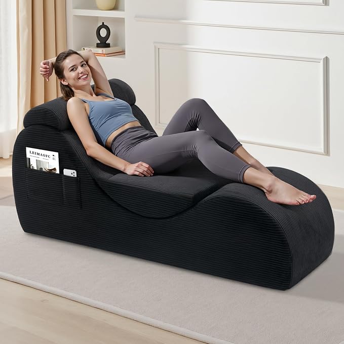 Yoga Chair Lounge for Adult, Ergonomic Chaise Lounge Chair by LEIMAOFC