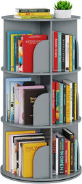 SpaceAid 3 Tier Rotating Bookshelf Tower, Spinning Bookcase Lazy Susan by SpaceAid