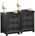 Joaxswe Farmhouse Night Stand Set of 2, Dresser by Joaxswe