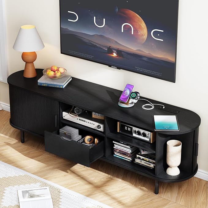 ONBRILL 69" TV Stand with Power Outlet - Image 3