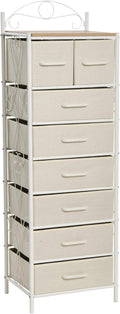 Household Essentials Coastal Oak and Iron 8-Drawer Dresser Tower by HouseholdEssentials