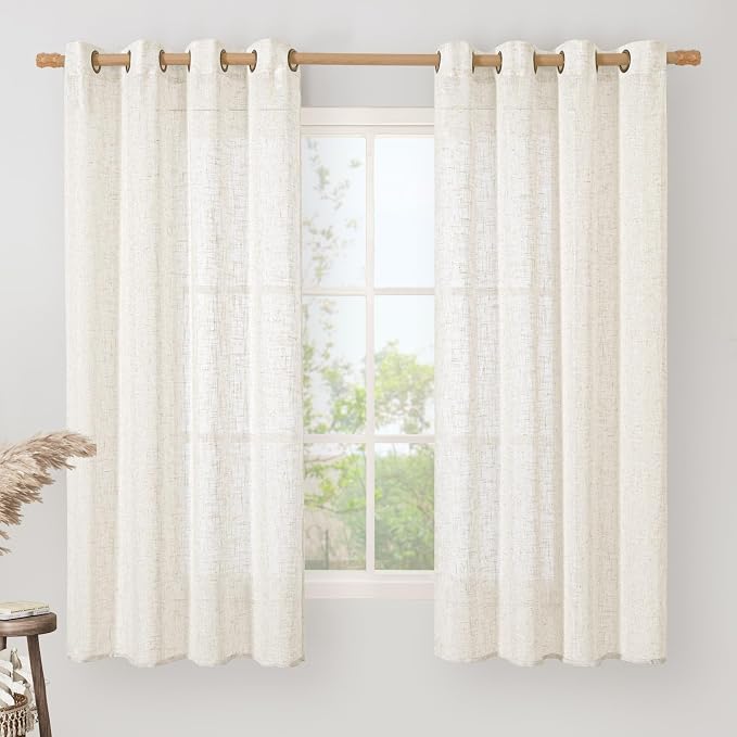LAMIT 68 Inch Length Linen Curtains by LAMIT