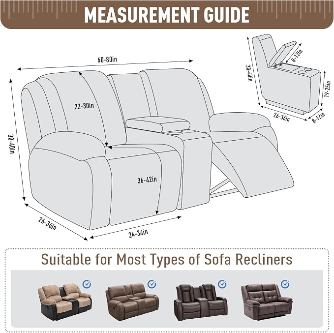 TAOCOCO Loveseat Recliner Cover - Image 5