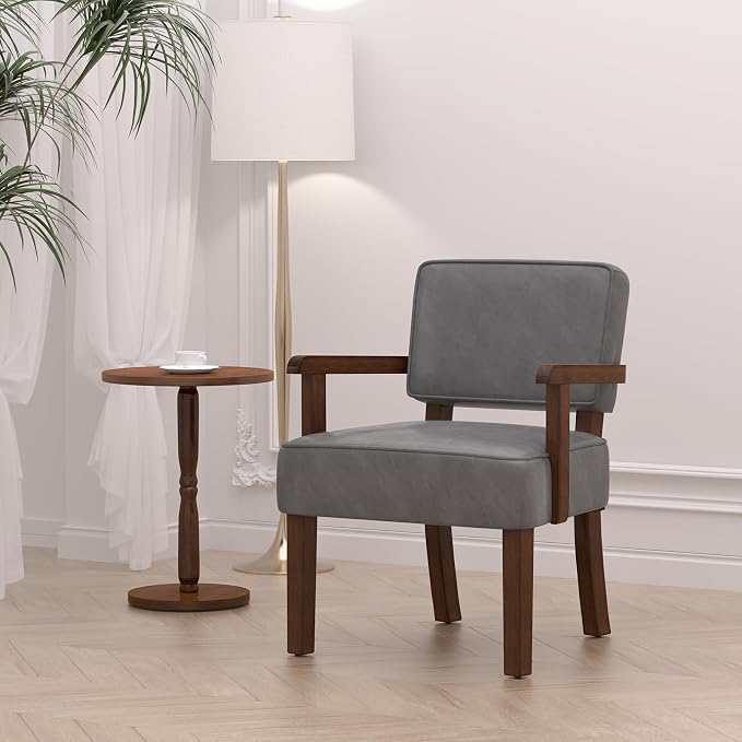 FAGAGA PU Leather Accent Chair, Oversized Living Room Chairs - Image 2