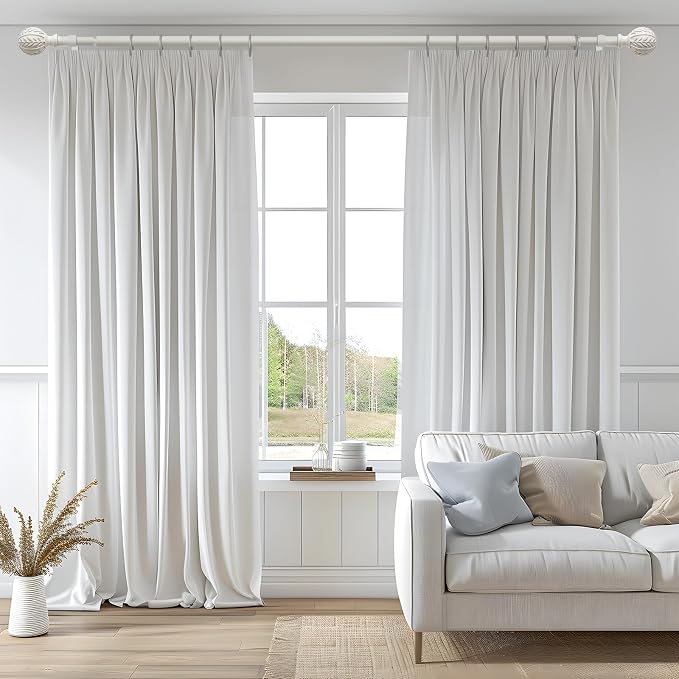 QDWIS Antique White Curtain Rods - Image 2