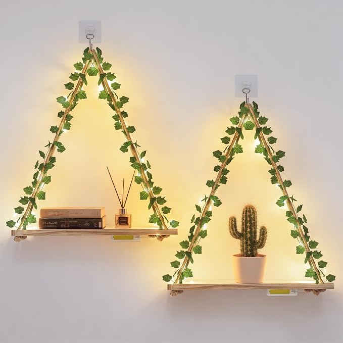 RICHER HOUSE Macrame Floating Shelves by RicherHouse