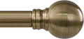 Antique Bronze Curtain Rods for Windows 28 to 48 Inch 1" Diameter Adjustable by Unknown