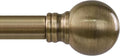 Antique Bronze Curtain Rods for Windows 72 to 144 Inch Long Brass Window by Unknown