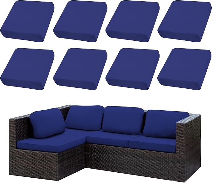 Outdoor Cushion Covers Set, Replacement by SUKAIKEQA