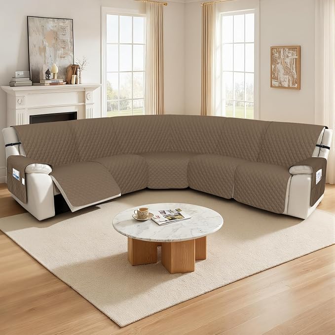 Arfntevss Recliner Sectional Couch Covers 1OO% Waterproof L Shape Sofa Cover - Image 7