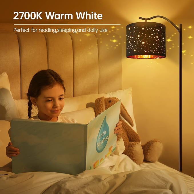 BoostArea Floor Lamp for Living Room, LED Arched Tall Modern Standing Lamp - Image 3