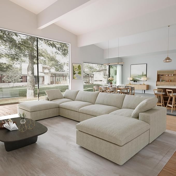 JACH U-Shaped Cloud Sectional Couch - Image 6