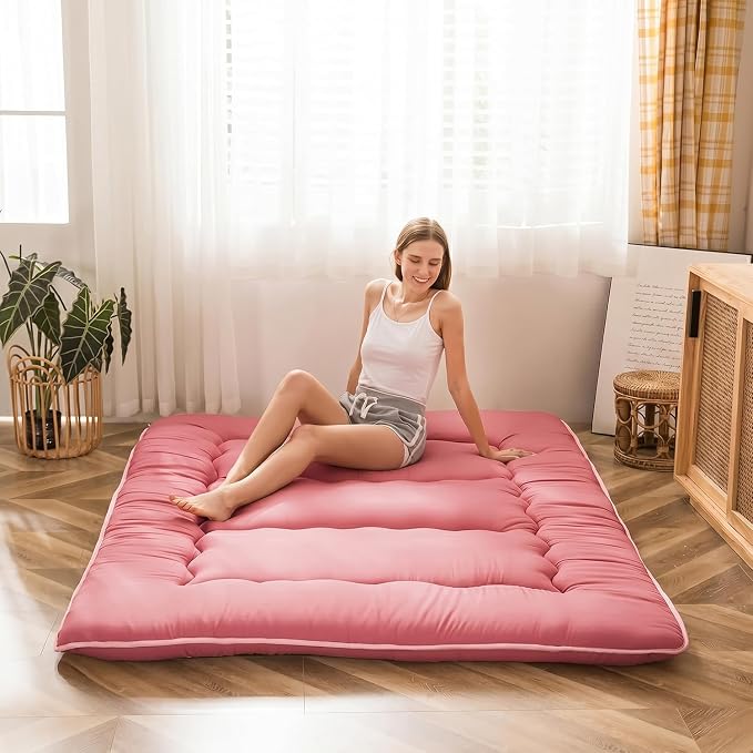 MAXYOYO Japanese Floor Mattress Futon Mattress, Thicken Sleeping Pad Foldable by MAXYOYO