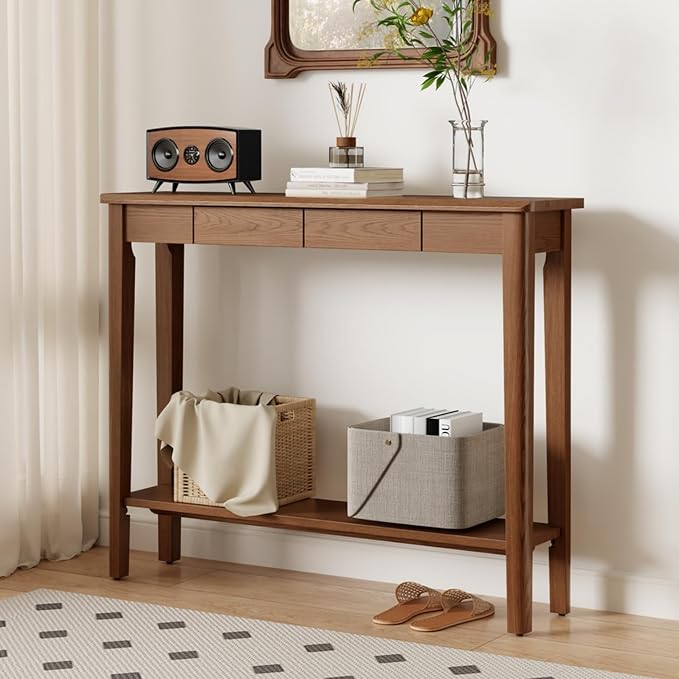 AQIMUELE Wood Console Table by AQIMUELE