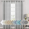 H.VERSAILTEX Elegant Linen and polyester Semi Sheer Curtains by HVERSAILTEX