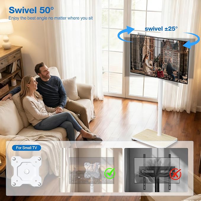 Swivel/Tilt Universal Floor TV Stand - Image 5