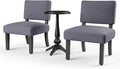 Furniture of America Jetson Wood 3-Piece Accent Table and Chair Set in Gray by FurnitureofAmerica