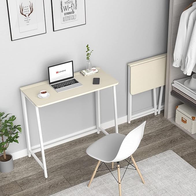 WOHOMO Folding Desk, Small Foldable Desk 39.4" - Image 2