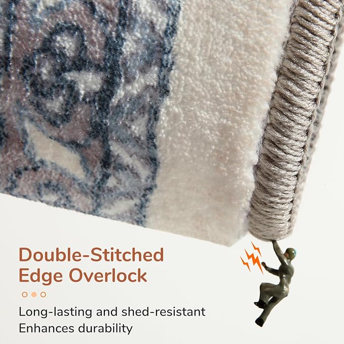 OPPODREAM Soft Area Rugs 4x6, Low-Pile Washable Rugs 4x6 - Image 3