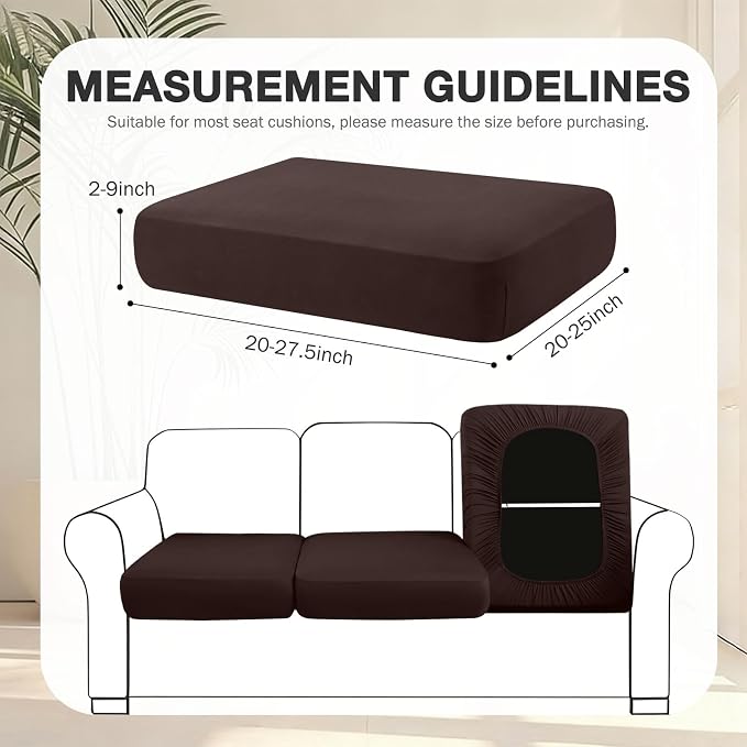 hyha 14Pcs Patio Cushion Covers, Stretch Outdoor Couch Cushion Covers - Image 2
