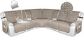 HDCAXKJ 100% Waterproof Reclining Sectional Couch Covers L Shape Recliner Sofa by HDCAXKJ