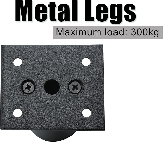 Set of 4 Furniture Legs 10 Inch, Adjustable Aluminum Alloy Cabinet Legs - Image 5