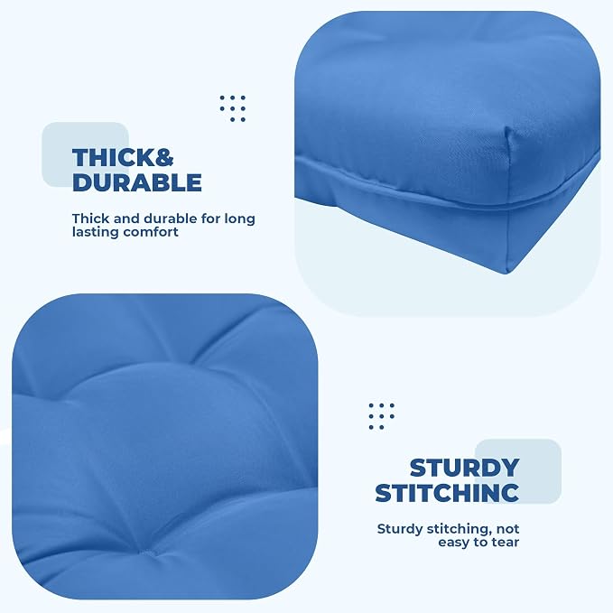 DANGHOOGY Wicker Chair Cushions, Waterproof Outdoor Loveseat Cushions - Image 5