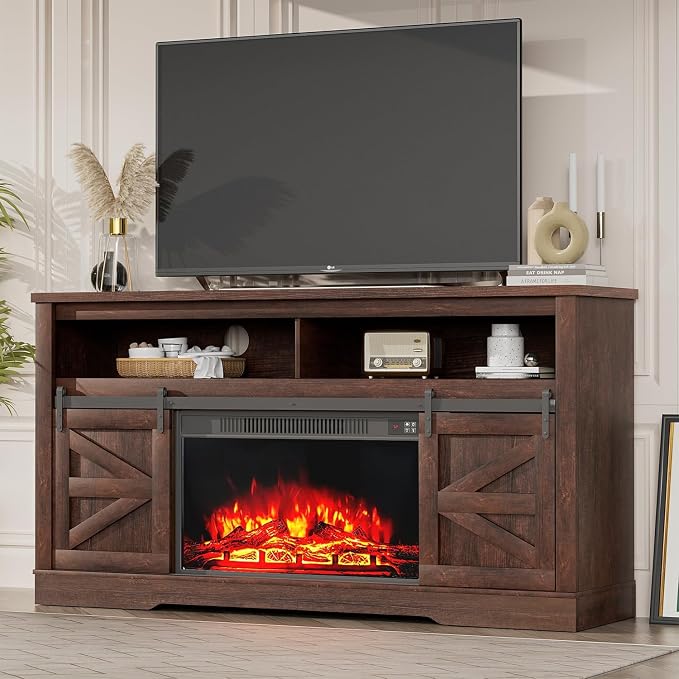 YESHOMY Fireplace TV Stand for Television up to 65+ Inch - Image 2