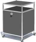 Matte Storage Cart with Flap Door, Large Capacity Storage Cart with Detachable by SIMPLINK