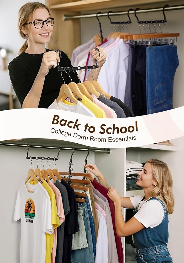 HOUSE DAY Closet Organizers and Storage 12 Pack, College Dorm Room Essentials - Image 4