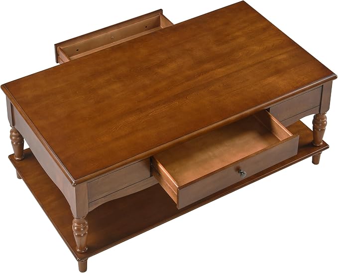 Living Room Table Set-One Rectangular Coffee Table and Two Square End Tables - Image 9