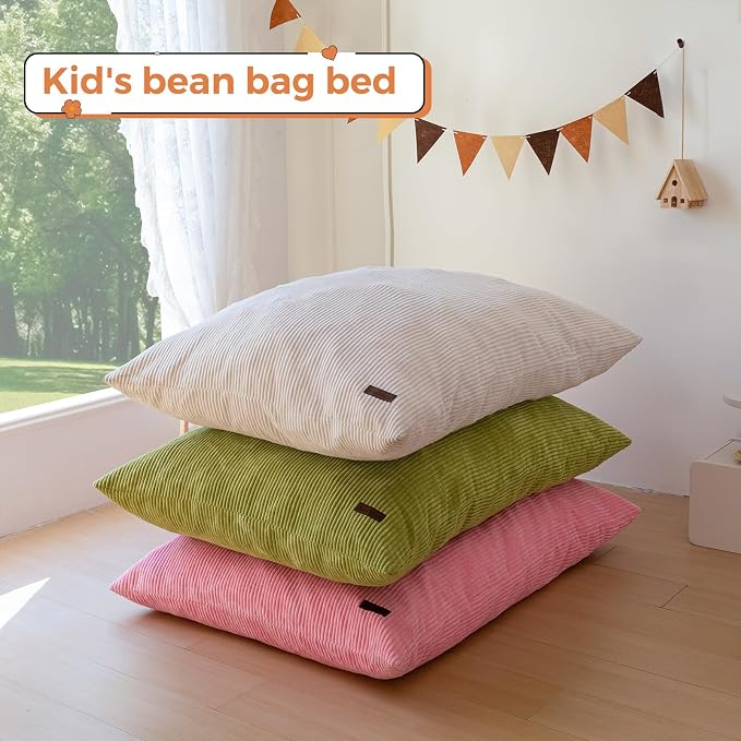 MAXYOYO 3 in 1 Kids Bean Bag Chair Couch, Convertible Chair Folds from Bean Bag - Image 8