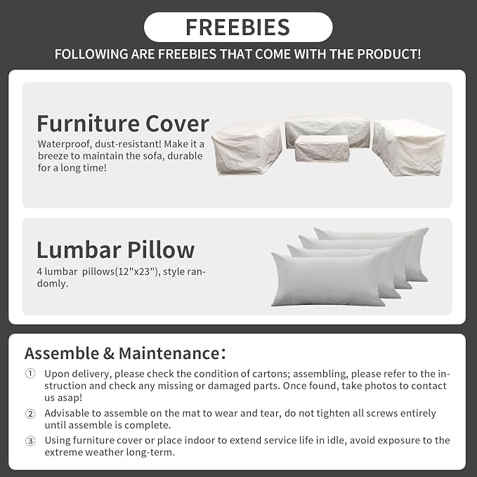 Rattaner 5-Piece Patio Furniture Sofa Set Outdoor Wicker Sectional Couch - Image 7