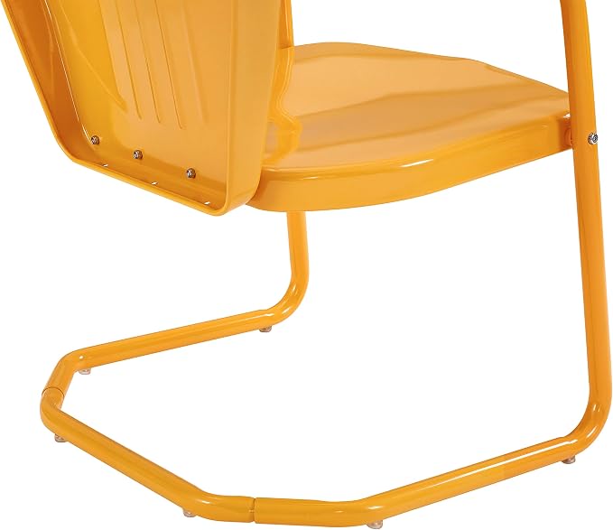 Crosley Furniture Griffith Outdoor Chair, Retro Metal Patio Chairs - Image 14