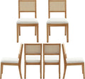 Westice Rattan Dining Chairs Set of 6, Farmhouse Natural Dining Room Chairs by ChairsforHomeLivingRoom