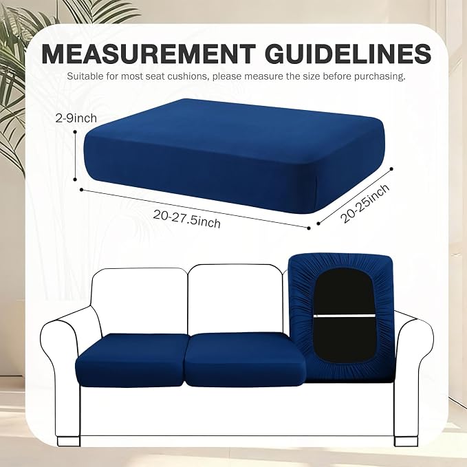 hyha 14Pcs Patio Cushion Covers, Stretch Outdoor Couch Cushion Covers - Image 2