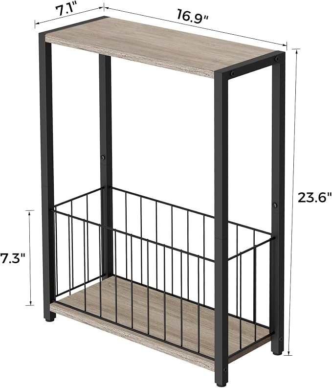 Homleke Narrow Side Tables Set of 2 - Image 3