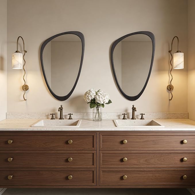 WallBeyond Asymmetrical Mirror, Irregular Wall Mirror, Wall Mirrors Decorative - Image 6