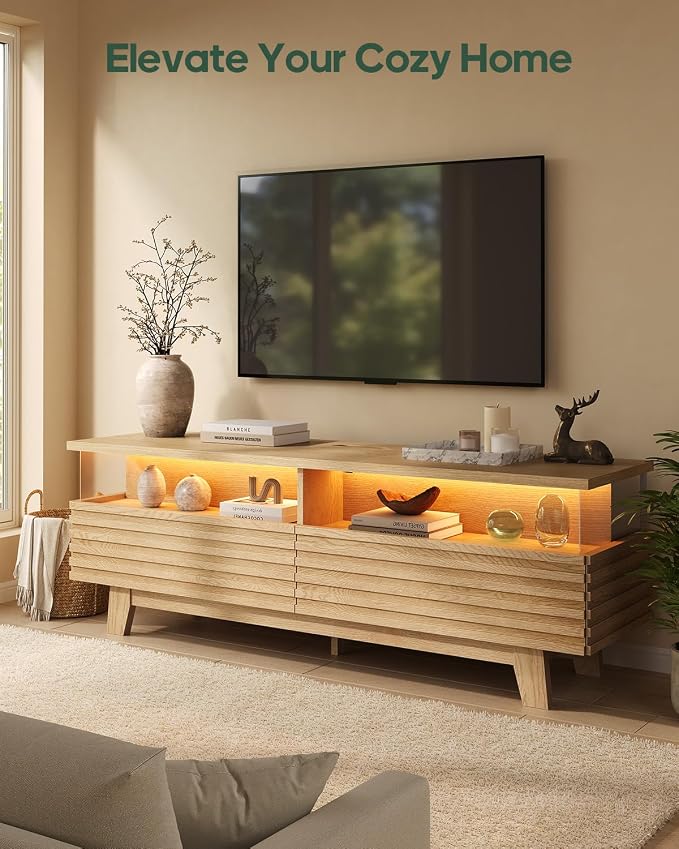HAUOMS 59" TV Stand for Living Room - Image 7