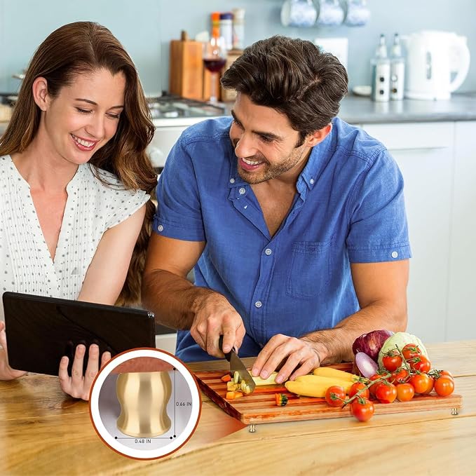 4 PCS Brass Cutting Board Feet - Image 3