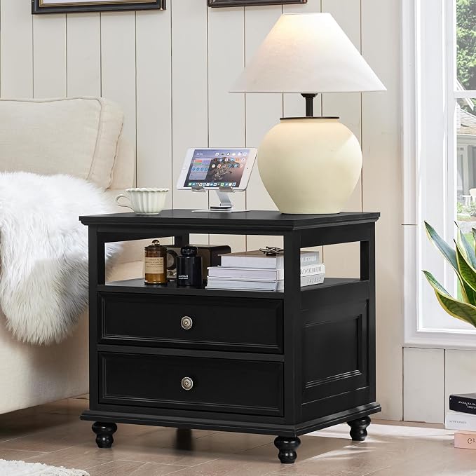 Joaxswe Farmhouse Nightstand Set of 2 - Image 7