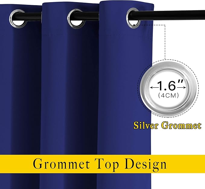 NICETOWN Bedroom Blackout 102 inch Curtains - Image 2